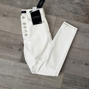Banana Republic Petite White Skinny Jeans